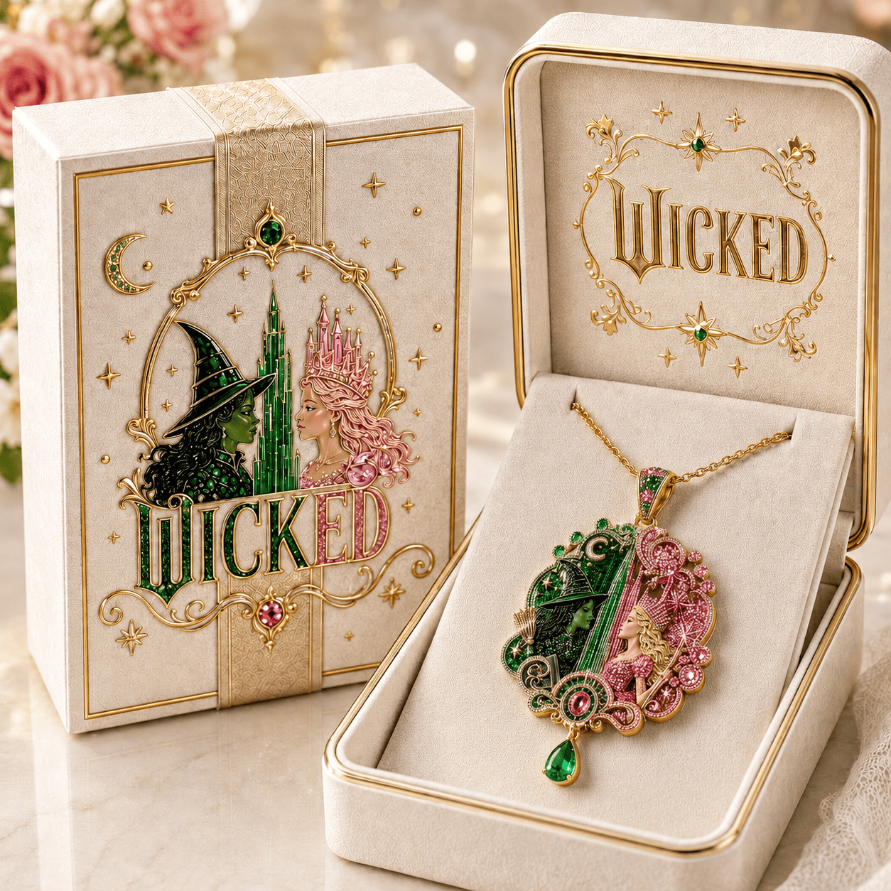 WCKD Solid Gold Chain with Diamond Pendant PDL