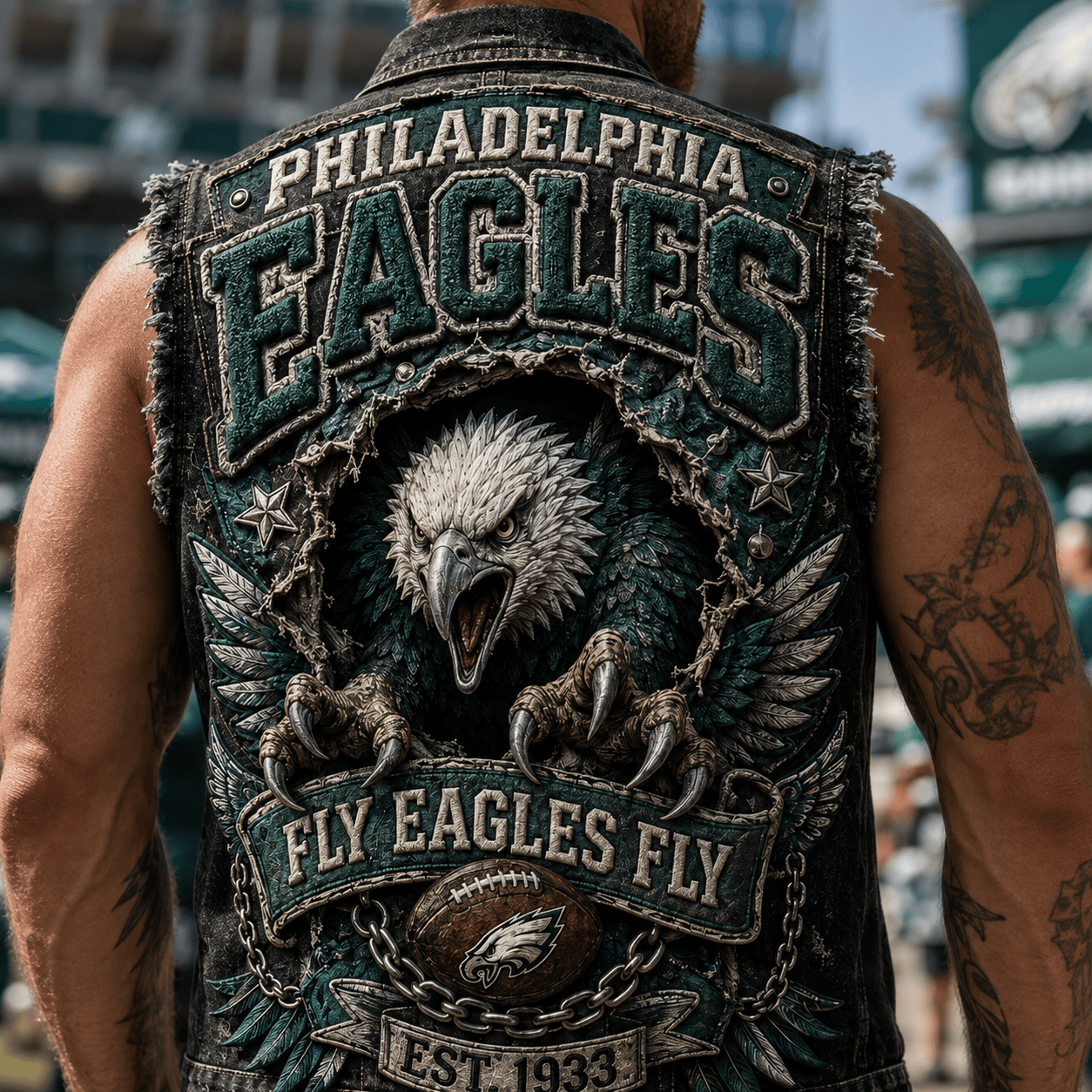PLDE PREMIUM DENIM VEST LNTH