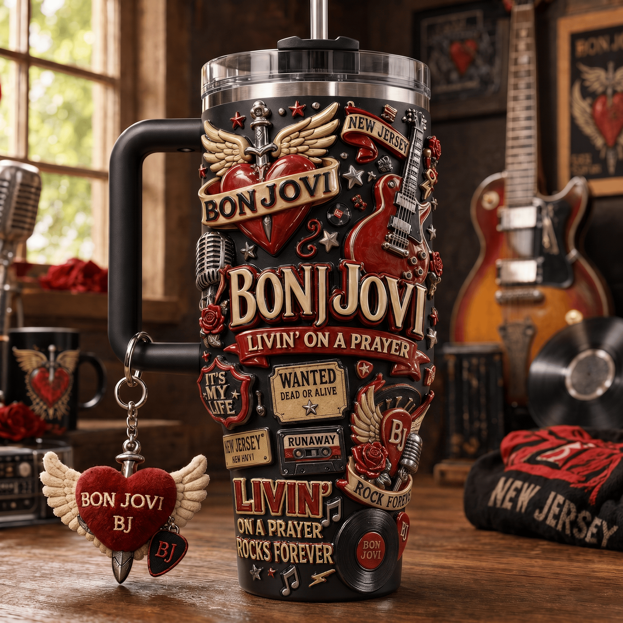 BJV 40oz Tumbler With Handle HTTT