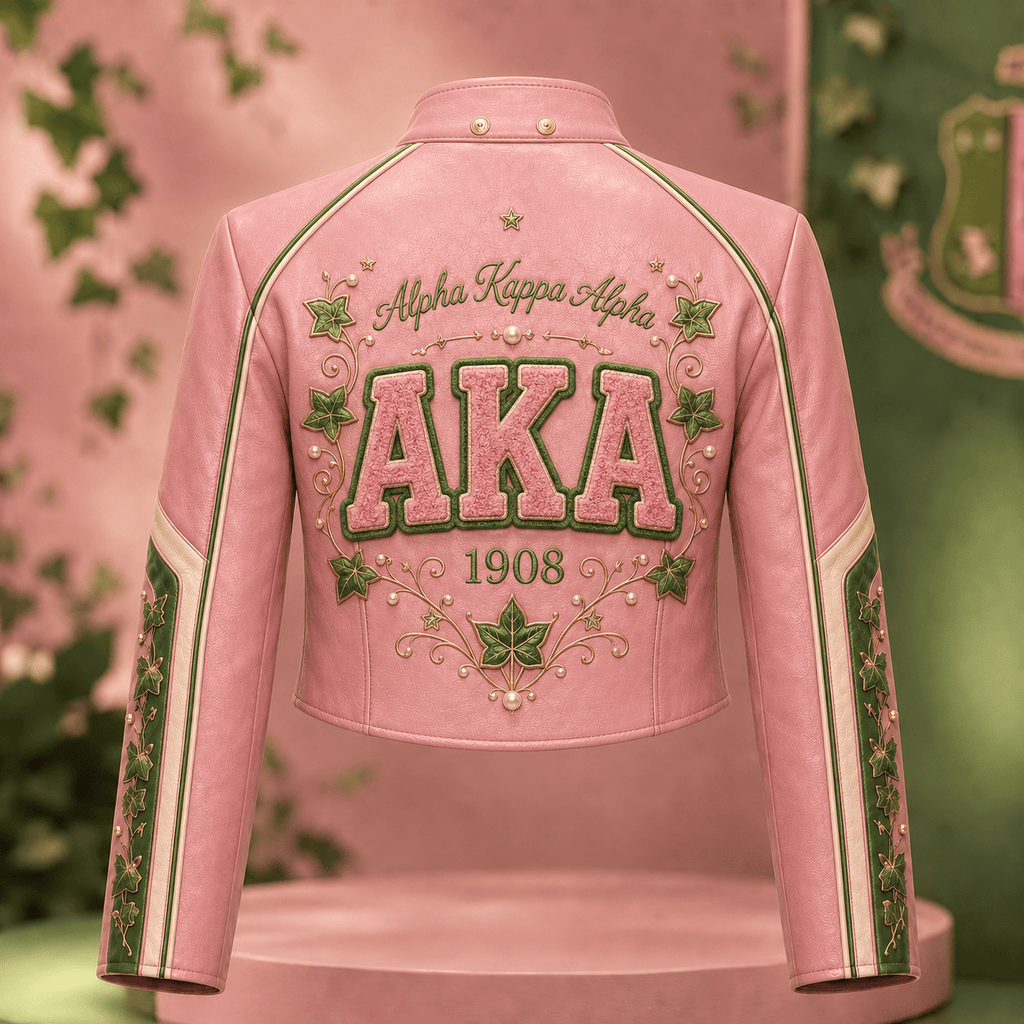 Premium AKA Cropped Leather Zipper Jacket TNSM