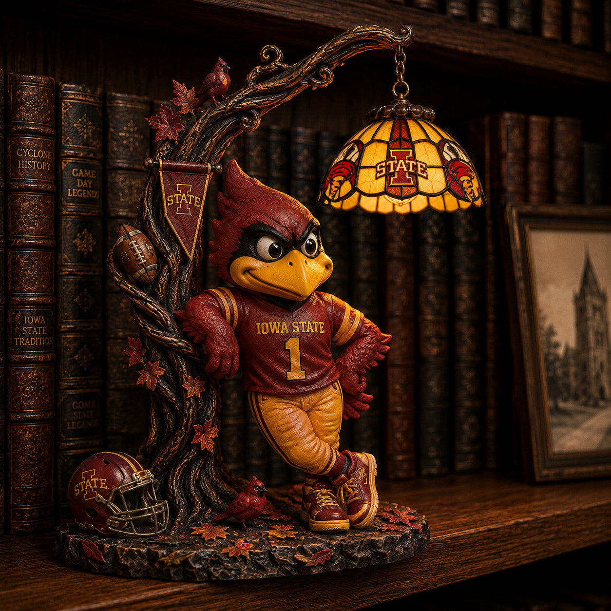 Premium ISC Bookshelf Figurines Lamp PDL