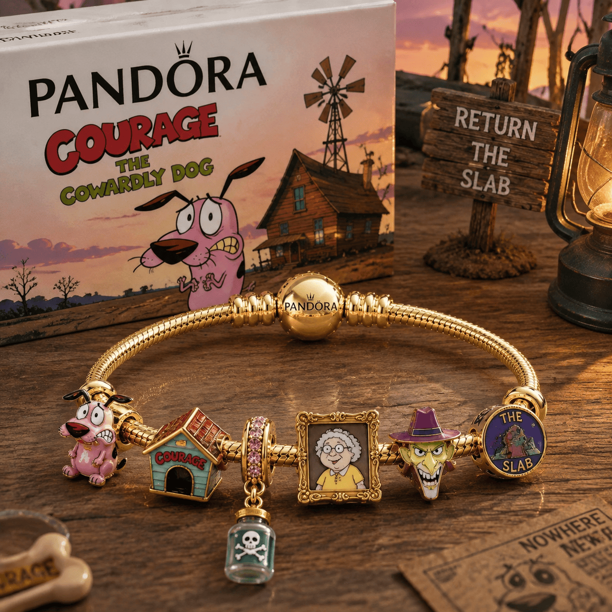 CCD Gold Charm Bracelet Set PTT